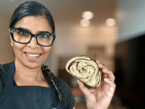 sourdough bread social media influencer Nusrat Symons of @Sabzi.Shabzi on Instagram located in Southern California United States