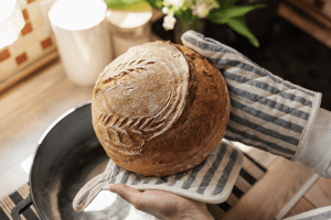 benefits of adding ice cubes into your dutch oven for baking sourdough bread at home kitchen better rise crust