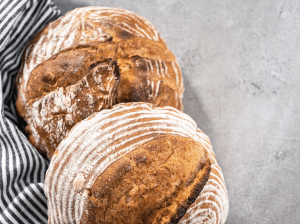 how to guide refresh revive rehydrate sourdough bread loaves from frozen stale dry pour tap water over loaf and bake