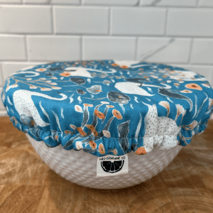 buy reusable bowl cover in blue swan colour from wild clementine online in canada