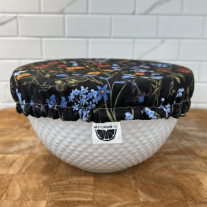 buy reusable bowl cover in grey floral colour from wild clementine online in canada 2