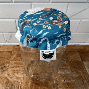 buy sourdough starter jar cover in blue swan colour from wild clementine online in canada 2