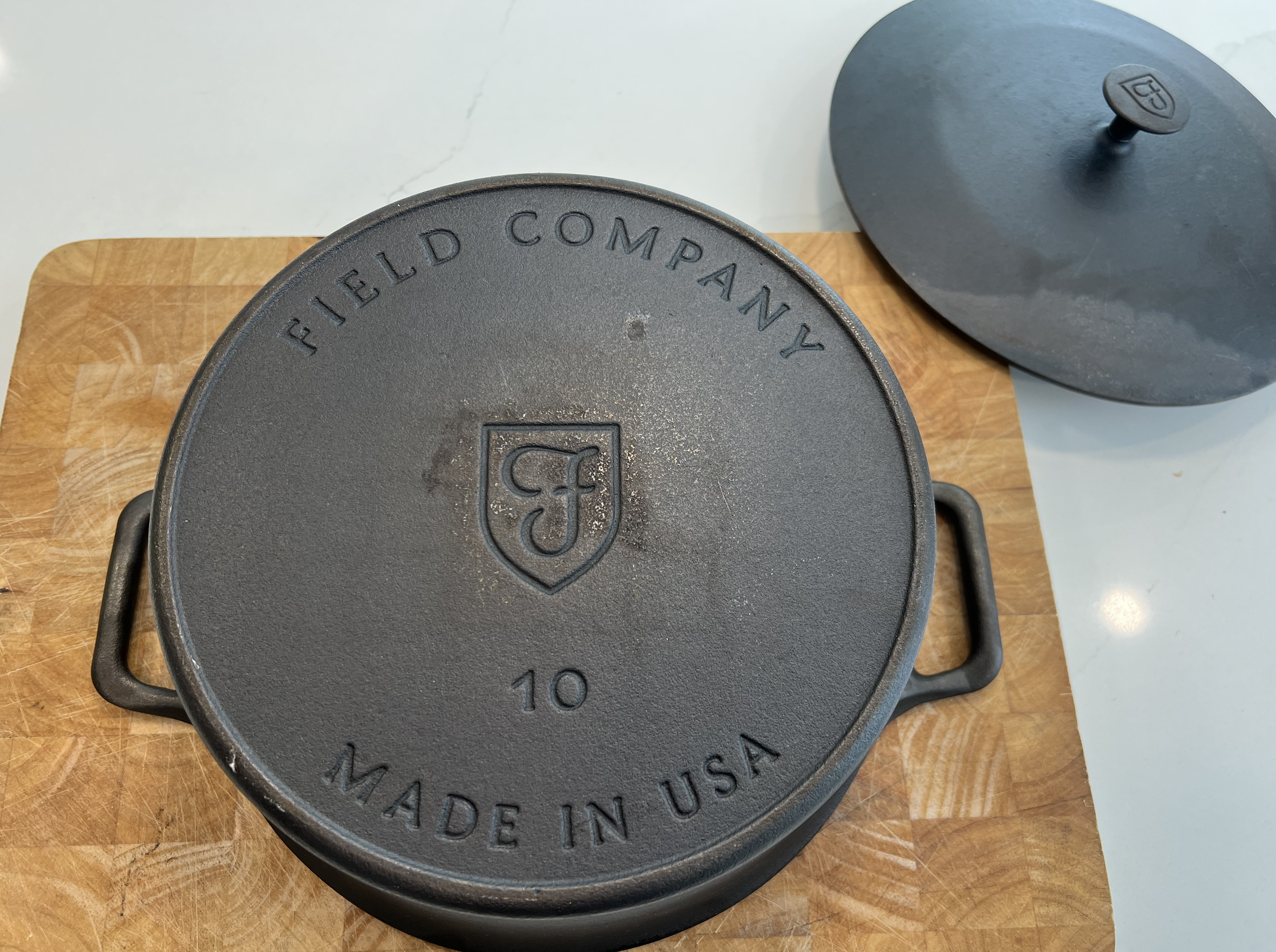 sourdough product review field company dutch oven handmade of cast iron in the united states of america 7