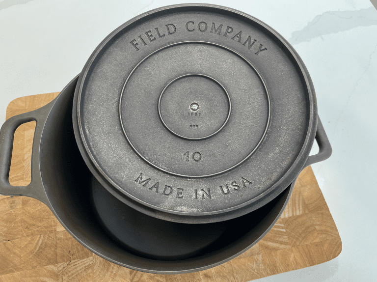 sourdough product review field company dutch oven handmade of cast iron in the united states of america