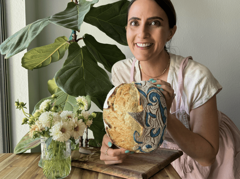 sourdough bread teacher program and course designer katrina niesen from the sourdough mama on instagram tiktok facebook located in california united states