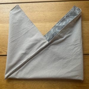 bread bag for sourdough storage reusable washable reversible handmade in canada recycled vintage cotton fabric exclusive limited edition drop in floral color 2