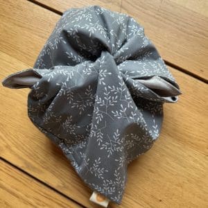 bread bag for sourdough storage reusable washable reversible handmade in canada recycled vintage cotton fabric exclusive limited edition drop in floral color 3