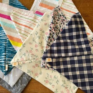 buy sourdough bread bags online in canada reusable reversible recycled vintage fabric bento bag handmade for sourdough loaves 2